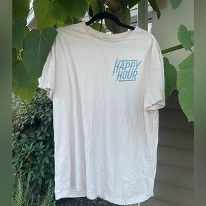 Off-White Oversized Tee - Happy Hour 🥂